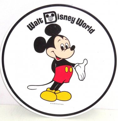 Walt Disney World  Mickey Mouse Tray  Metal Serving Platter Theme Parks
