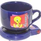 Looney Tunes Tweety Bird Cup Mug with Warmer Hot Spot Set Keeps Beverage Warm Looney Tunes Tweety Bird Cup Mug with Warmer Hot Spot Set Keeps Beverage Warm