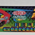 Jeff Gordon Car Auto Bumper Sticker NASCAR