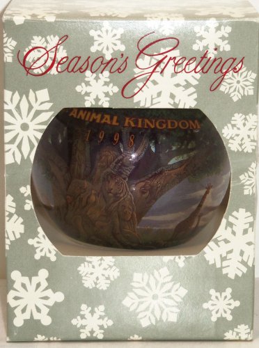 Disney Theme Parks Animal Kingdom Christmas Ornament Glass Ball 1998