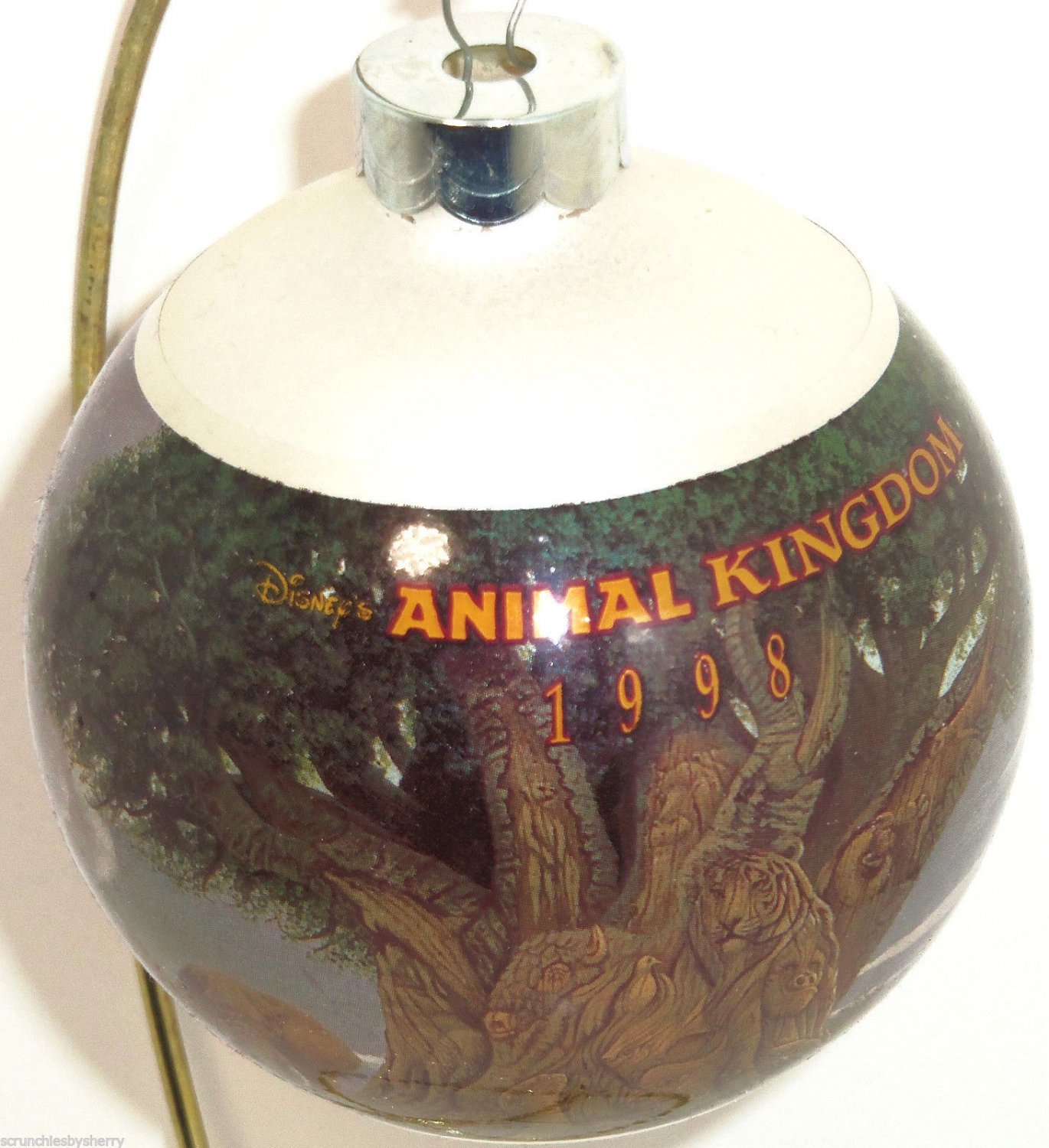 Disney Theme Parks Animal Kingdom Christmas Ornament Glass Ball 1998