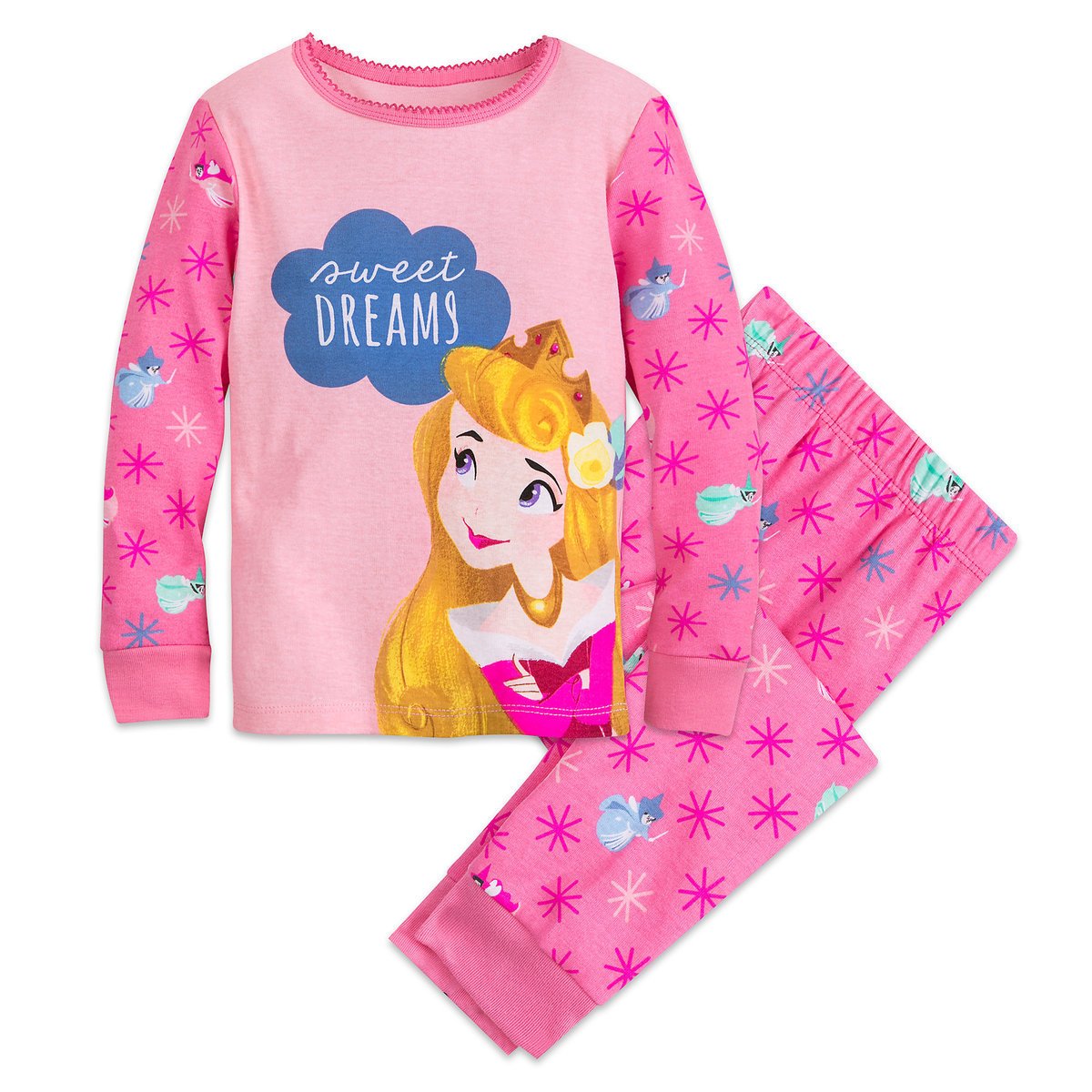 Disney Store Sleeping Beauty Pajamas Set for Girls Princess Aurora 2018