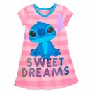 Disney Store Nightshirt Nightgown Girls Stitch Size 2018 New 7/8