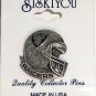 Oakland Raiders Pin Pewter Team Helmet Hat Lapel NFL Football