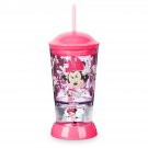 Disney Store Minnie Mouse Snowglobe Tumbler Straw 2018