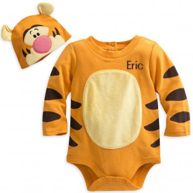 Disney Store Tigger Baby Costume Bodysuit Hat Winnie the Pooh 18-24 months