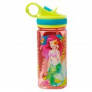 Disney Store Ariel The Little Mermaid Plastic Water Bottle Straw 2018