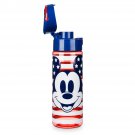 Disney Store Mickey Mouse Americana Red White Blue Plastic Water Bottle 2018
