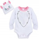 Disney Store Marie Baby Costume Bodysuit Hat 12-18 Months 2018 New