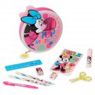 Disney Store Minnie Mouse Zip Up Art Case Stationary Pencils Markers 2018