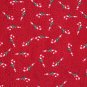 Candy Cane Christmas Holiday Red Crackle Fabric Hair Scrunchie Ties Scrunchies by Sherry