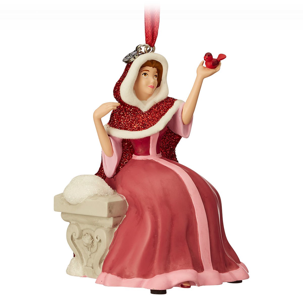 Disney Store Belle Sketchbook Singing Christmas Ornament 2018