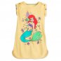 Disney Store Ariel Nightshirt Nightgown Princess Little Mermaid Yellow 2019 New 5/6