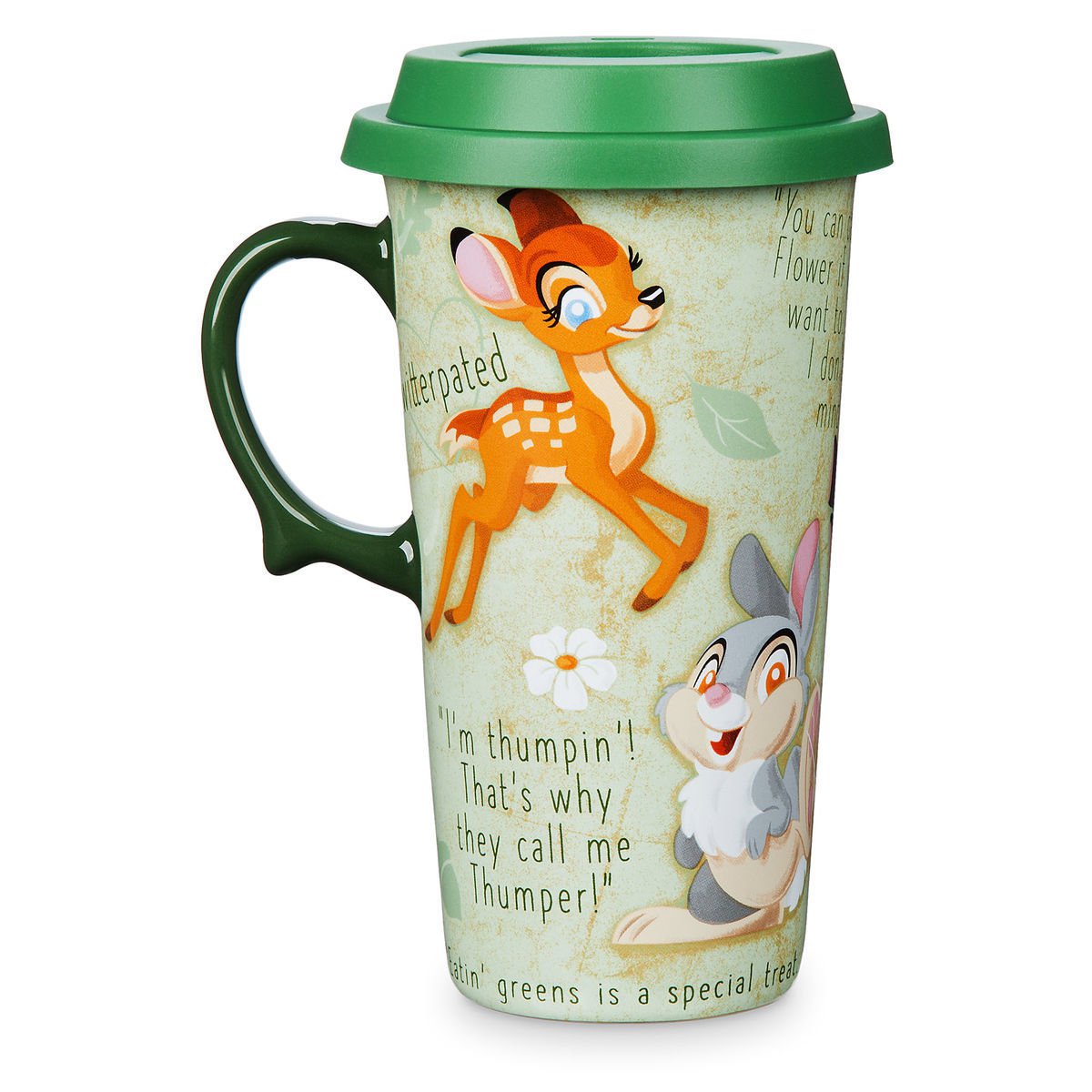 Sold BZ 5/15/23 Disney Store Travel Mug Bambi Flowers 2019 New