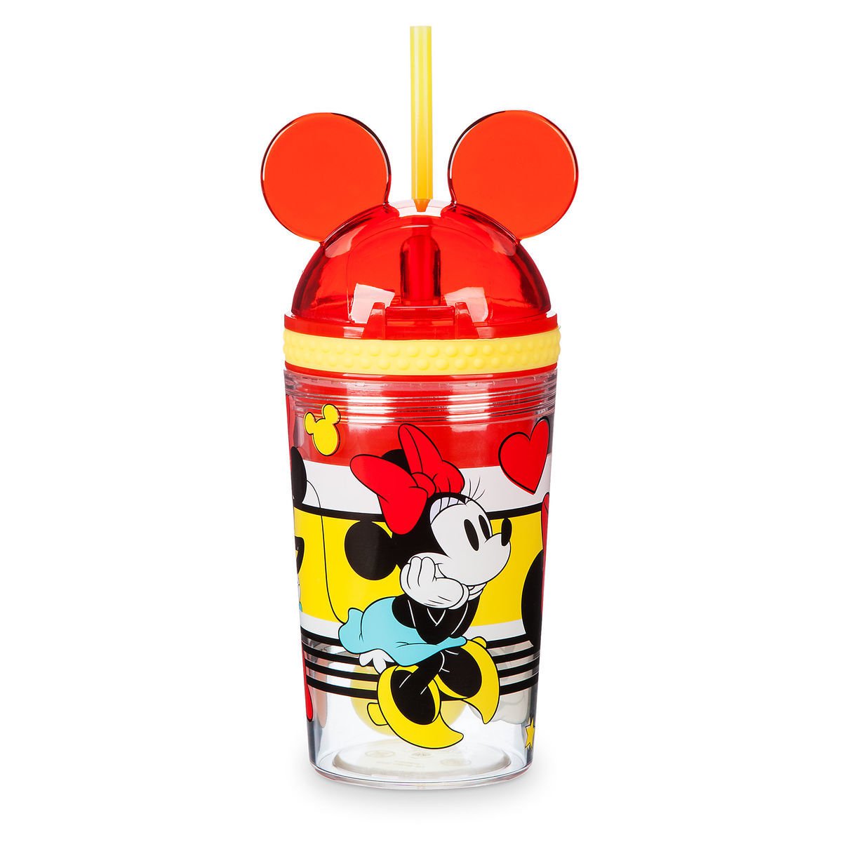 Disney Store Minnie Mouse Tumbler with Snack Cup and Straw Disney Eats