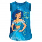 Disney Store Jasmine Girls Nightshirt Blue Size 7/8 New 2019