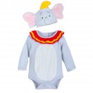 Disney Store Dumbo Baby Costume Bodysuit Hat 3-6 Months 2019 New
