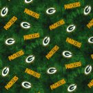 Green Bay Packers Football Tie Dye Flannel Fabric Hair Scrunchie Scrunchies NFL