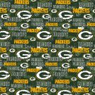 Green Bay Packers Football Packed Fabric Hair Scrunchie Scrunchies NFL