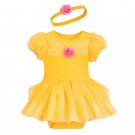 Disney Store Belle Yellow Baby Costume Bodysuit Headband 3-6 Months 2019