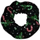 Candy Canes Holly Glitter Christmas Holiday Fabric Hair Scrunchie Ties Scrunchies by Sherry Candy Canes Holly Glitter Christmas Holiday Fabric Hair Scrunchie Ties Scrunchies by Sherry