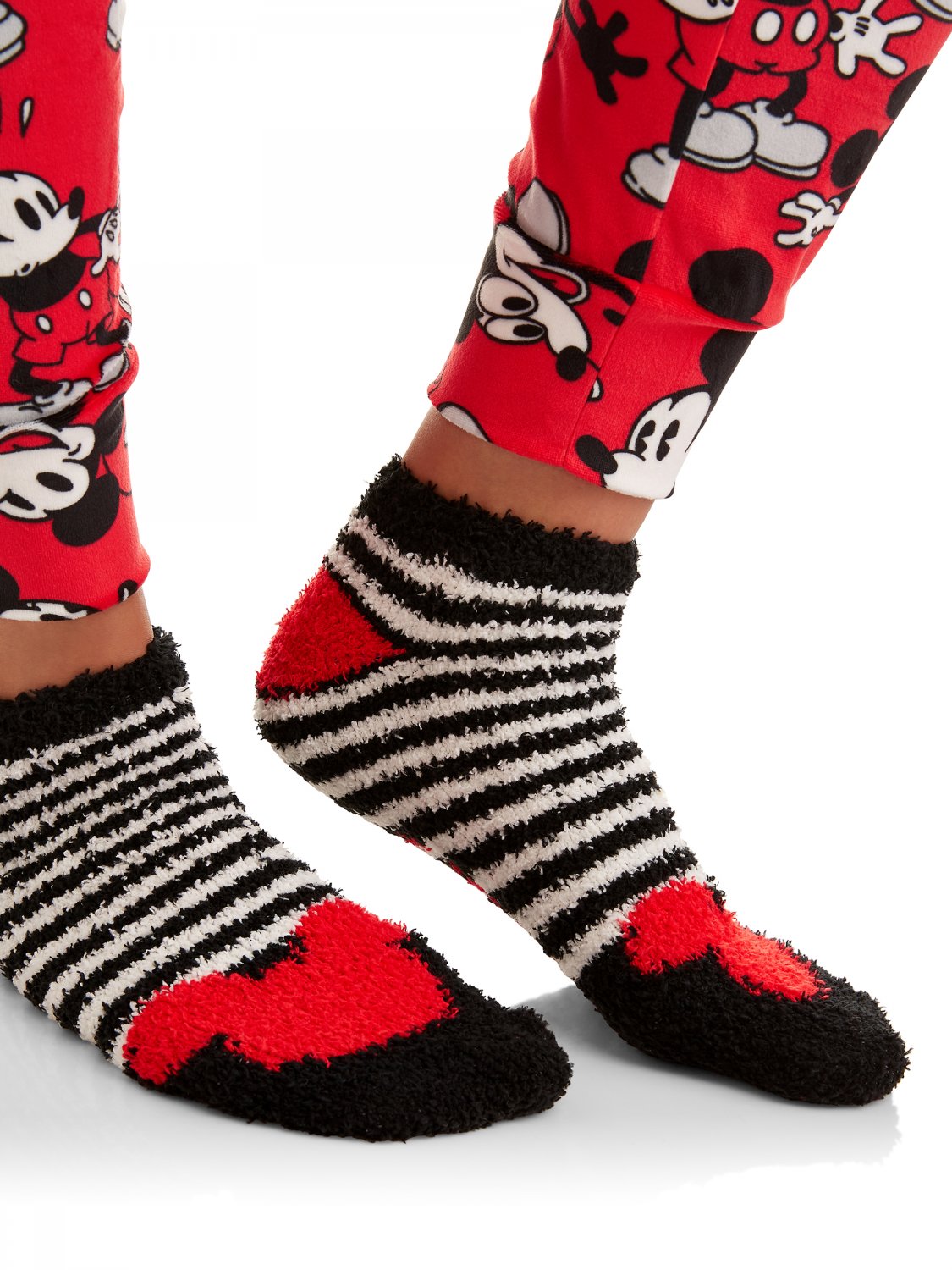 Disney Mickey Mouse Women's and Women's Plus Pajama Socks Set 2019 M New