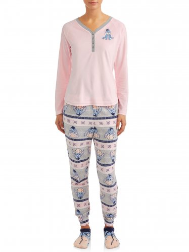 Disney Eeyore Women's and Women's Plus Pajama Socks Set 2019 S New