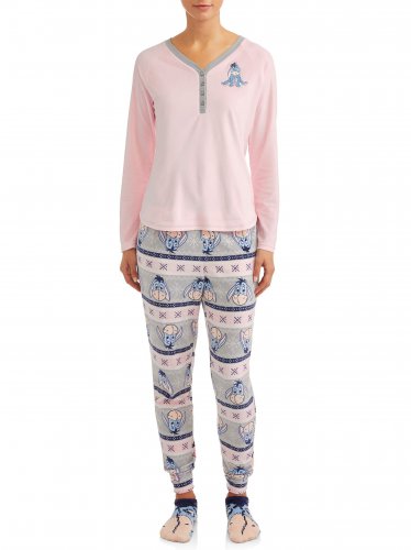 Disney Eeyore Women's and Women's Plus Pajama Socks Set 2019 XL New