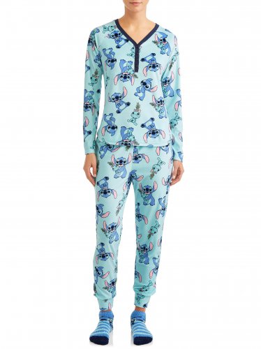 Disney Stitch Women's and Women's Plus Pajama Socks Set 2019 XL New