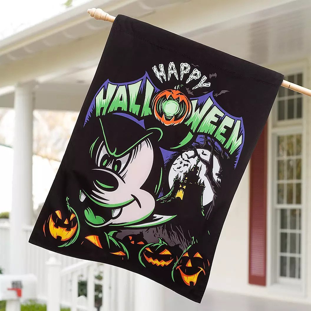 Disney Parks Mickey Mouse Halloween Yard Flag 2019