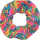 Rainbow Lollipops Fabric Hair Scrunchie Scrunchies by Sherry