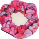 Valentines Pink Conversation Hearts Fabric Hair Scrunchies Photo Fabric