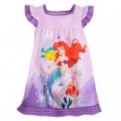 Disney Store Ariel Nightshirt Princess The Little Mermaid Purple Size 7/8 New 2020