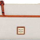 Dooney & Bourke WhitePebble Grain Ginger Pouchette Crossbody Handbag Purse