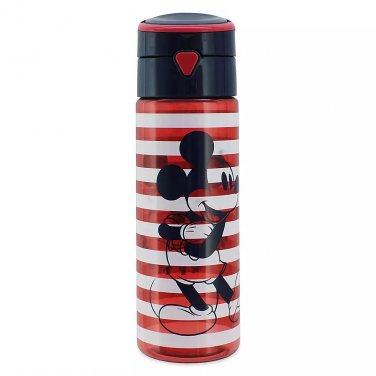 Disney Store Mickey Mouse Americana Red White Blue Plastic Water Bottle 2020