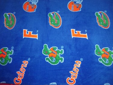 Florida Gators Blue Fleece Blanket Hand Tied Baby Pet Dog Lap NCAA College