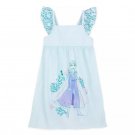Disney Store Frozen 2 Elsa Nightshirt Sleepwear Girls Blue Size 7/8 2020