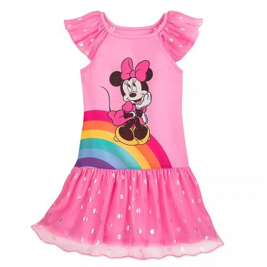 Disney Store Minnie Mouse Deluxe Nightshirt Pink 4 New 2020