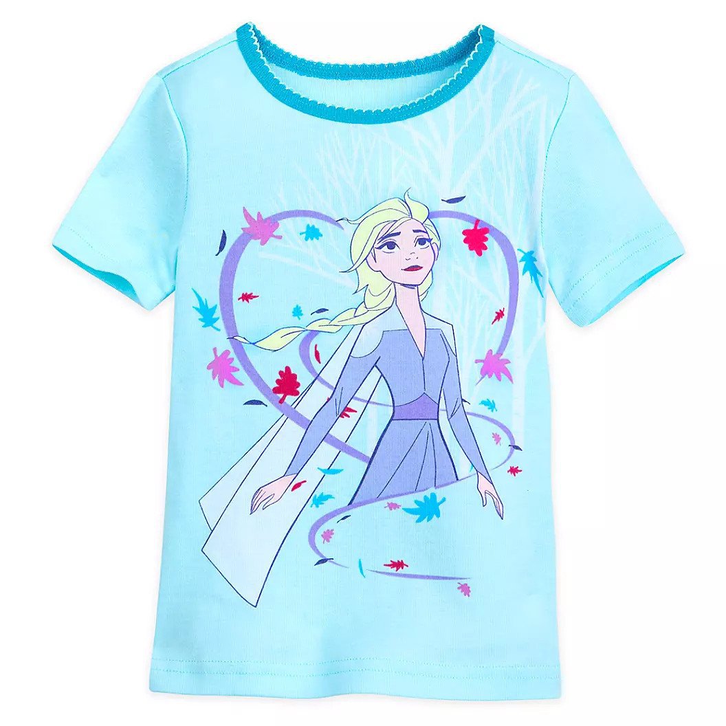 Disney Store Frozen Pj Pals Elsa Piece Pajamas Blue Size 4