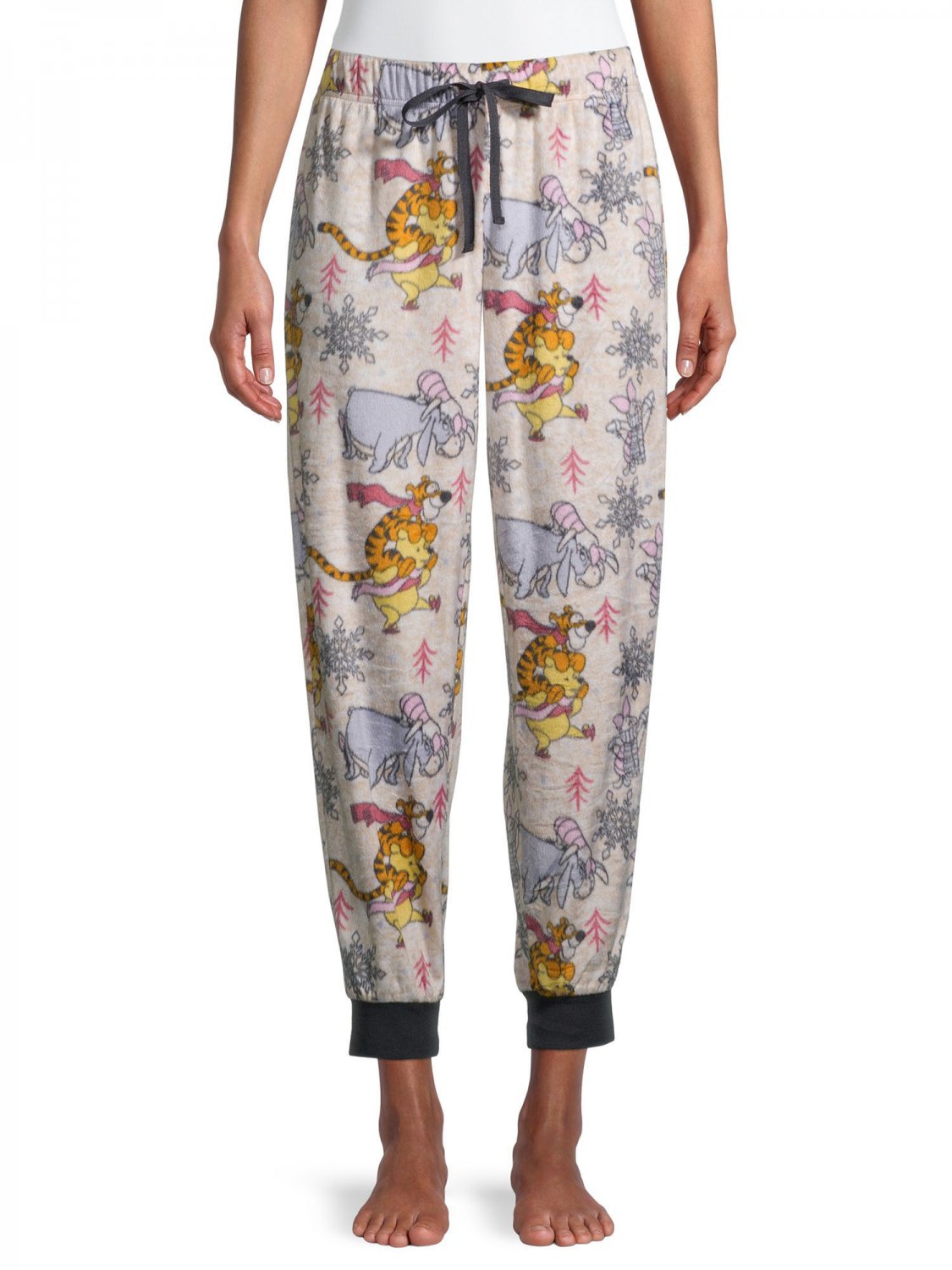 Disney Winnie the Pooh Women's and Women's Plus Cuffed Pajama Pants ...