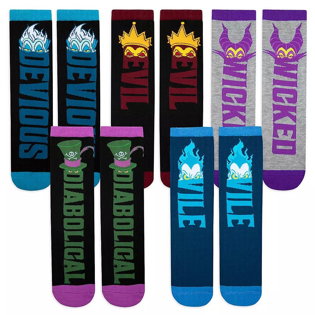 Disney Villains Sock Set for Adults New 2020