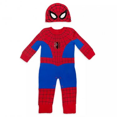 Disney Store Spider-Man Costume Romper with Hat for Baby 0-3 New 2020