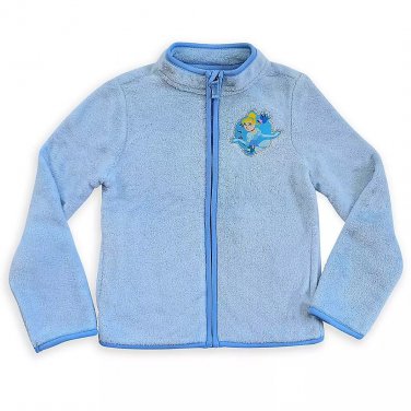 Disney Store Cinderella Zip Fleece Jacket for Kids Size 4
