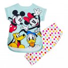 Disney Store Mickey Mouse and Friends Sleep Set for Girls Size 3
