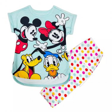 Disney Store Mickey Mouse and Friends Sleep Set for Girls Size 3