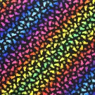 Ombre Rainbow Kittens KItty Cats Fabric Hair Ties Scrunchie Scrunchies by Sherry