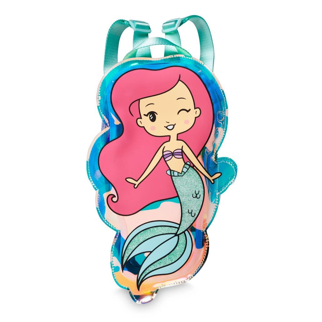 Disney Store Ariel Figural Swim Bag Backpack Tote New 21