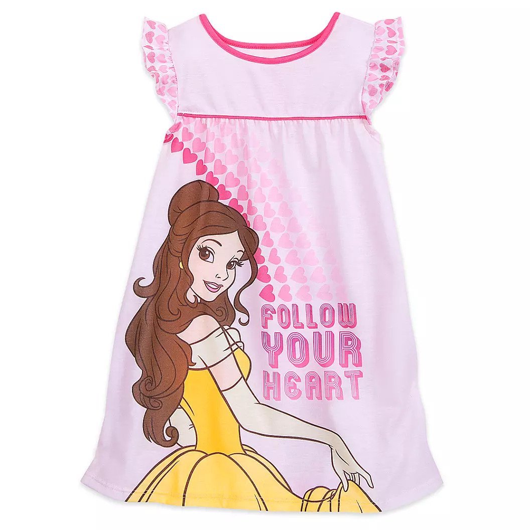 Disney Store Belle Nightshirt for Girls Beauty and the Beast 2021