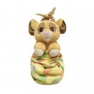 Disney Store Babies Simba Plush Doll in Pouch the Lion King Small 13 3/4''