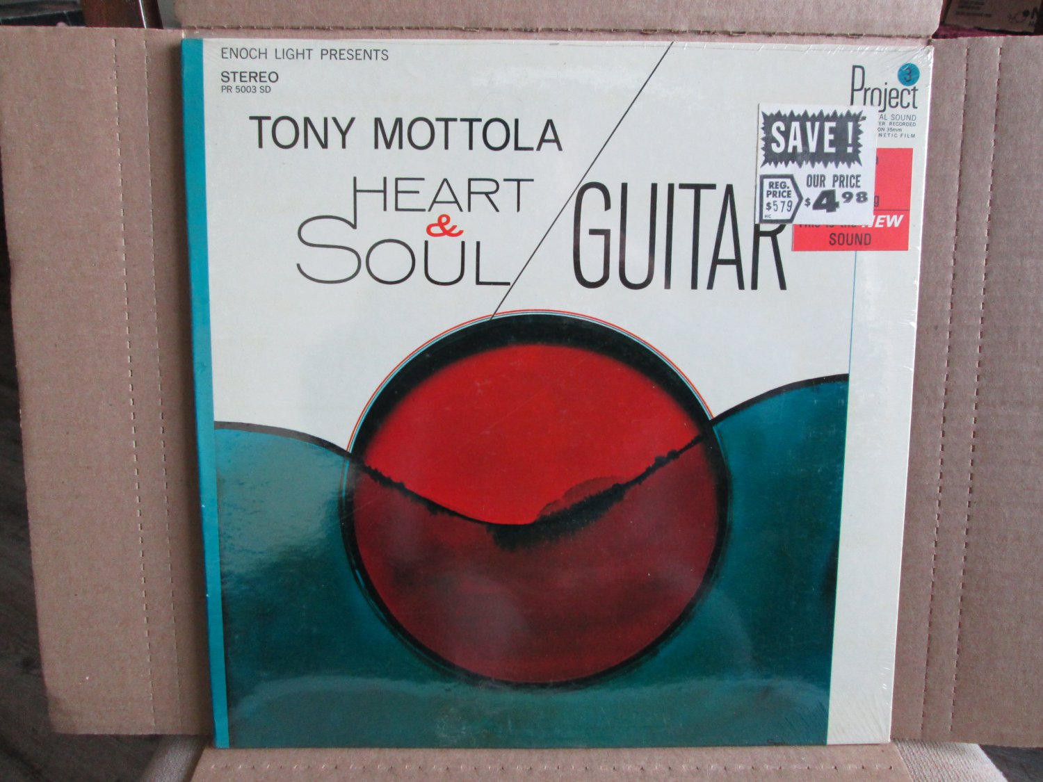 *Tony Mottola* Heart & Soul  1966   Project 3 Total Sound    *SEALED*